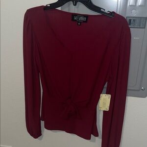 long sleeve scallop top